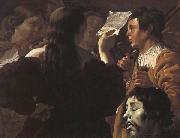 Hendrick the Brugghen David Praised by the Israelite Women France oil painting artist